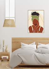 Carica l'immagine nel visualizzatore di Gallery, Black Woman Wall Art - ABENA