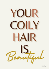 Carica l'immagine nel visualizzatore di Gallery, Black Beauty Wall Art - BEAUTIFUL COILY HAIR