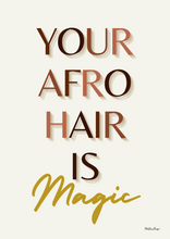 Carica l'immagine nel visualizzatore di Gallery, Black Beauty Wall Art - MAGIC AFRO HAIR