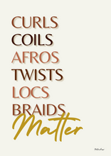 Carica l'immagine nel visualizzatore di Gallery, Black Beauty Wall Art - OUR HAIR MATTER