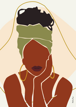 Carica l'immagine nel visualizzatore di Gallery, Black Woman Wall Art - ABENA