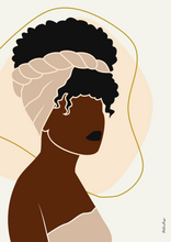 Carica l'immagine nel visualizzatore di Gallery, Black Woman Wall Art - AKOSUA