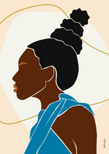 Carica l'immagine nel visualizzatore di Gallery, Black Woman Wall Art - DEDE