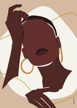 Carica l'immagine nel visualizzatore di Gallery, Black Woman Wall Art - NTUMBA