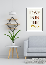 Carica l'immagine nel visualizzatore di Gallery, Black Beauty Wall Art - LOVE IS THE HAIR
