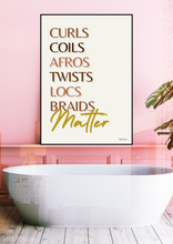 Carica l'immagine nel visualizzatore di Gallery, Black Beauty Wall Art - OUR HAIR MATTER