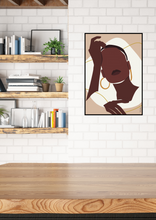 Carica l'immagine nel visualizzatore di Gallery, Black Woman Wall Art - NTUMBA