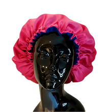 Carica l'immagine nel visualizzatore di Gallery, Satin BONNET double face - Cuffia in raso da notte