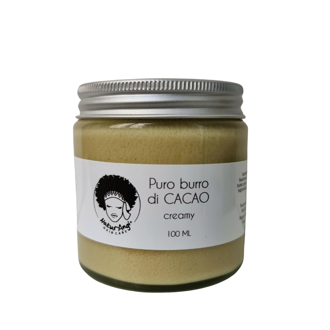 Puro burro di CACAO creamy - by NaturAngi - Cura capelli afro e ricci – La  QueeNA Shop