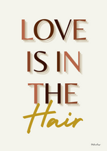 Load image into Gallery viewer, Black Beauty Wall Art - LOVE IS THE HAIR