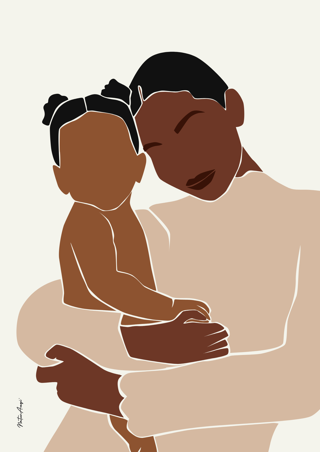 Black Family Wall Art - MINI ME