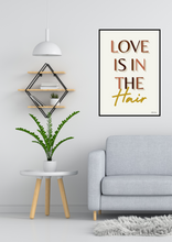 Load image into Gallery viewer, Black Beauty Wall Art - LOVE IS THE HAIR