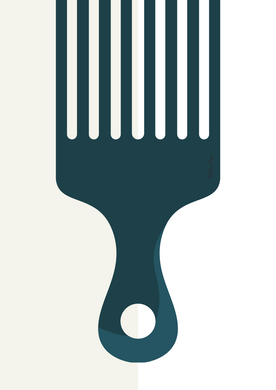Afro Pick Wall Art - SINGLE